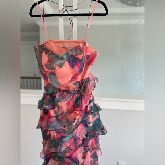 Anthropologie Hutch Ruffle Colorful Halter Maxi Dress - Picture 8 of 10